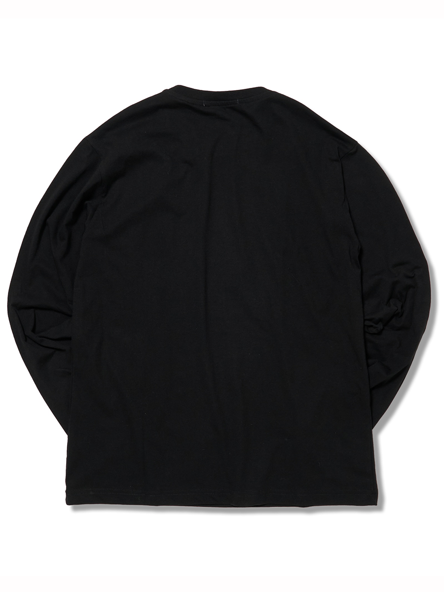 REPLAY MUSICプリント ベーシックジャージーロンT 詳細画像 ブラック 2